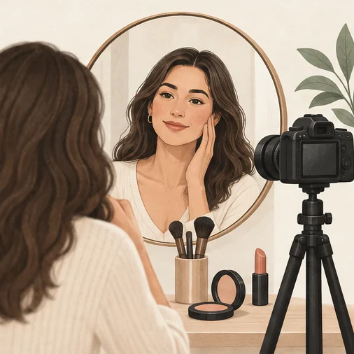 Illustration for Makeup for a Headshot: Use a Test Photo to Keep the Result Familiar