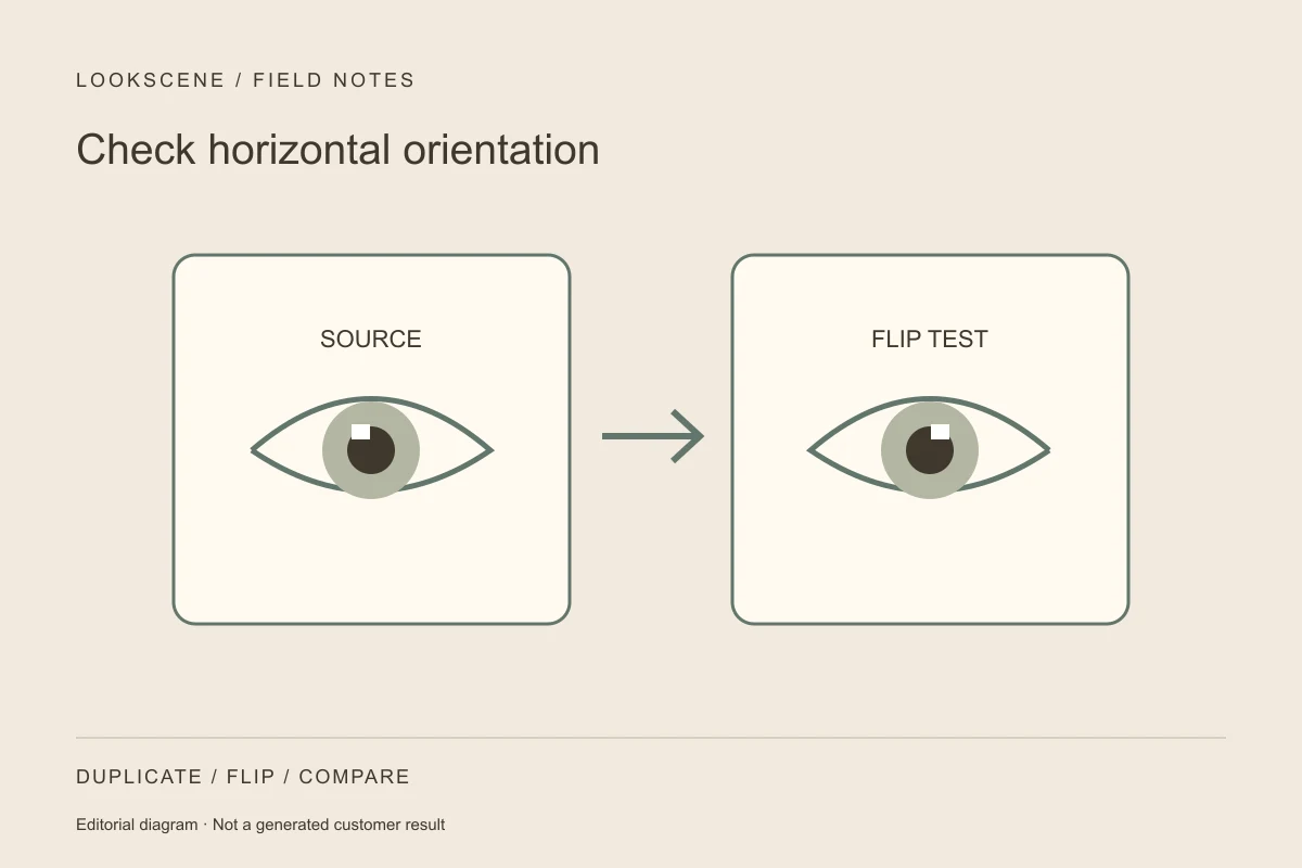 Illustration for Your Headshot and Selfie Look Different: Check Mirroring Before Retouching