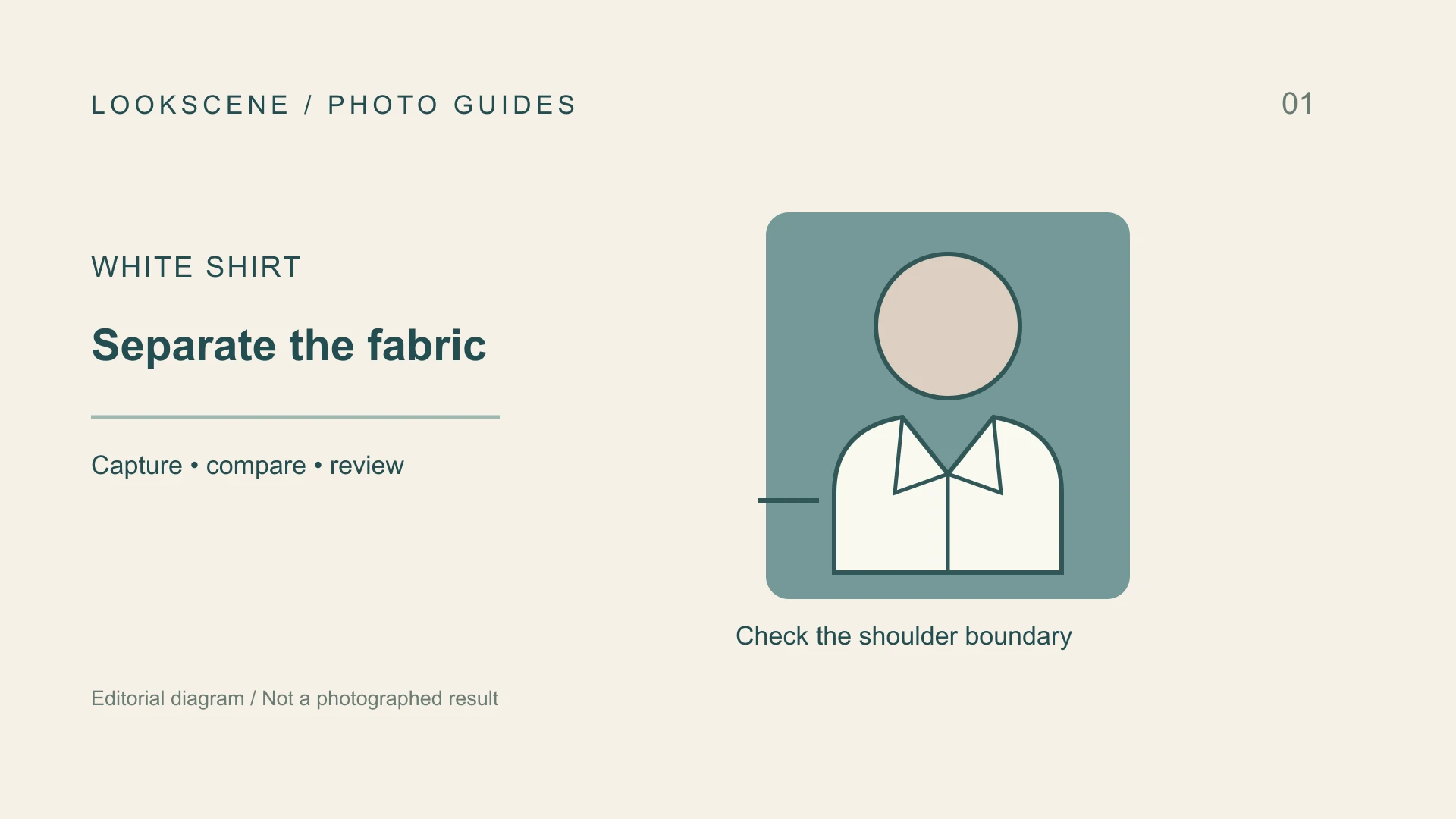 Illustration for A White Shirt in a Headshot: Keep the Fabric and Background Separate